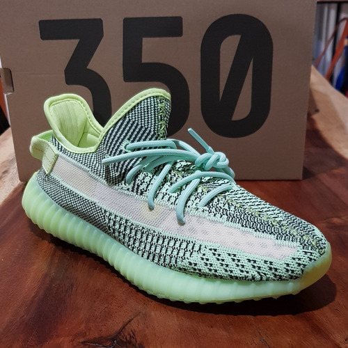 Cheap Adidas Yeezy Boost 350 V2 Glow In Dark Gid Green Yellow Eg5293 Uk 4 Us 45 New